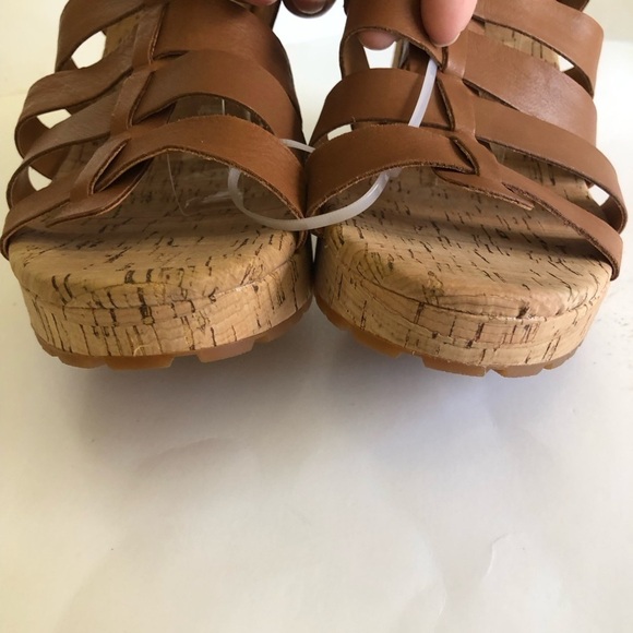 KORK-EASE Women's Camille Leather Strappy Platform Chunky Heel Sandal Size 10M - Picture 15 of 15